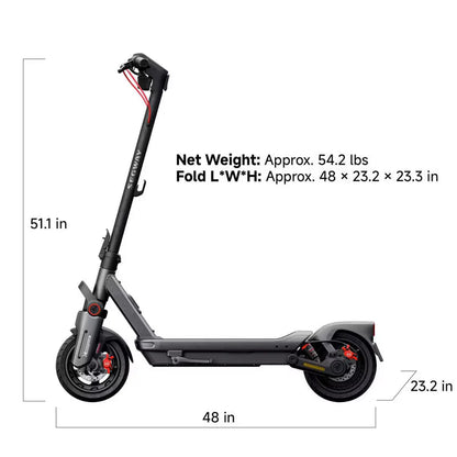 Pulse X5 Pro Electric Scooter – 1800W Motor, 70km Long Range, Dual Shock Absorbers, LCD Screen, 25 MPH – Premium Adult E-Scooter (US Version)